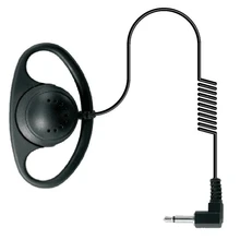 TC-001D HYS Black High quality Singal ear hook headphone Only listen walkie talkie earpiece