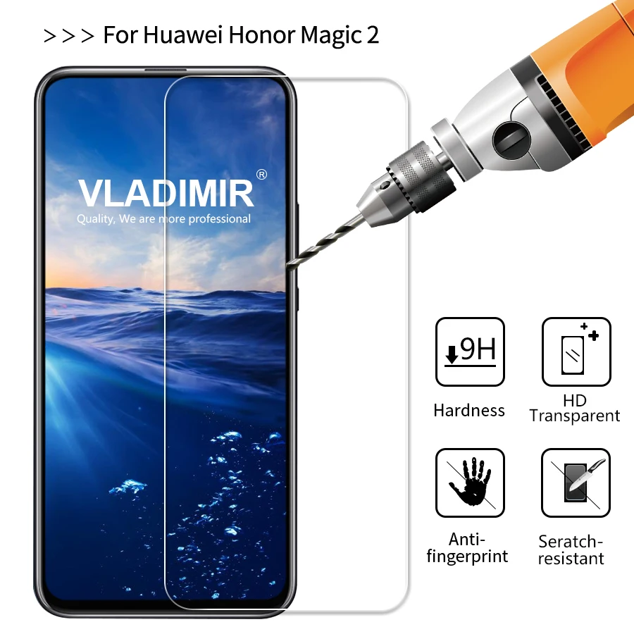 Владимир 9 H 2.5D не полное покрытие закаленное стекло для Huawei Honor Magic 2 протектор