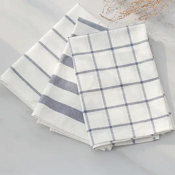 

3pcs 46*65cm yarn dyed tea towel 100% cotton kitchen cloth for photo quality kitchen napkin soft table napkin