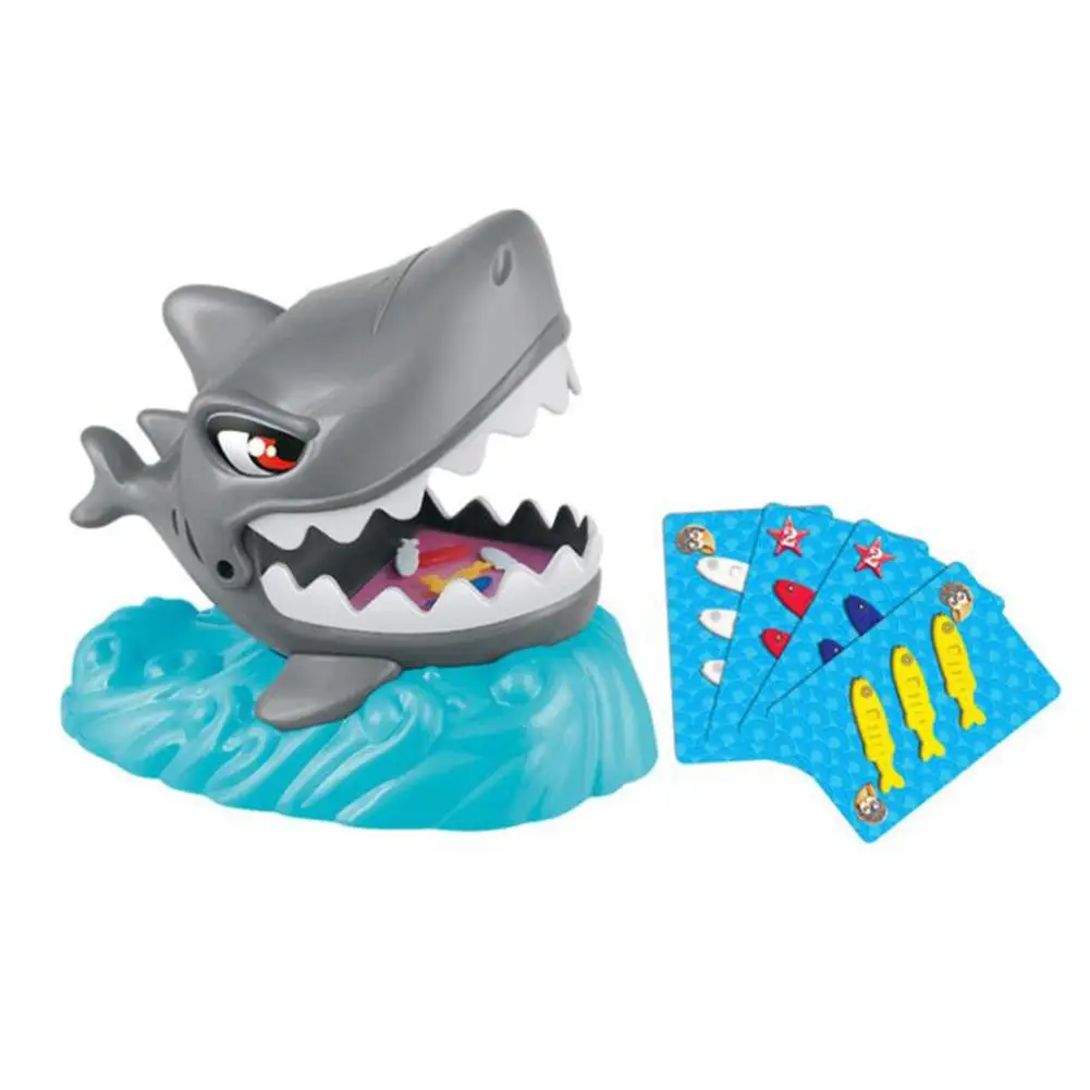 

Funny Bite Finger Cartoon Shark Toy Trick Prank Spoof Prop Family Table Game Mouth Dentist For Children Gifts