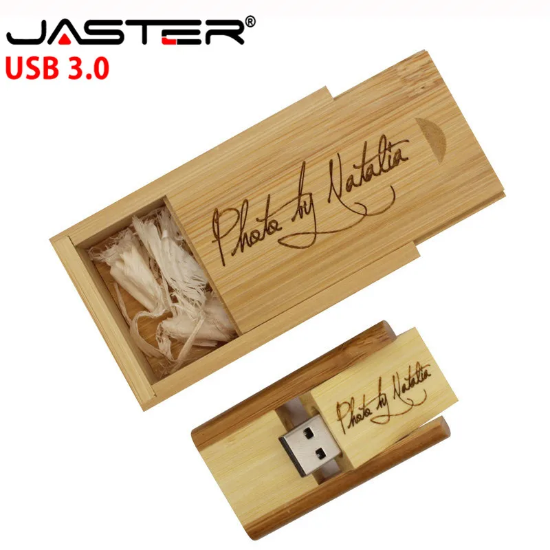 JASTER USB 3,0 вращающийся деревянный usb флеш-накопитель 64 ГБ 16 ГБ 32 ГБ карта памяти usb creativo логотип гравировка свадебные подарки