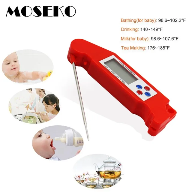 MOSEKO thermomètre électronique LCD bouteille de v – Grandado