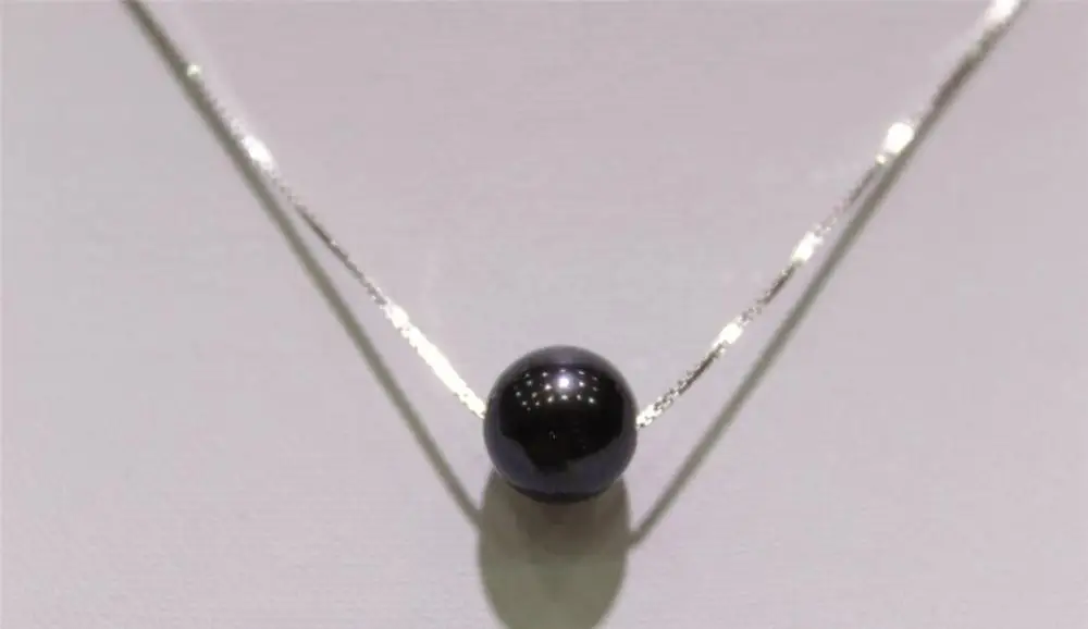 

Fashion Necklace 18 Chain black Fresh Water Pearl 9-10mm