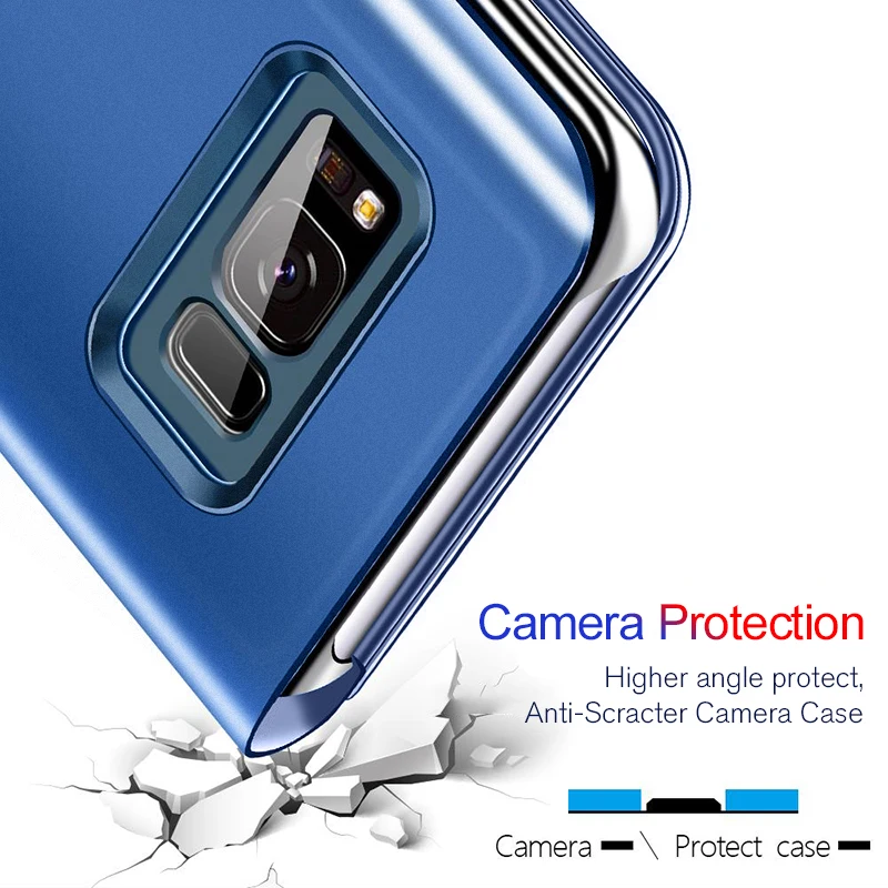 Зеркальный кожаный чехол книжка для Huawei Honor 8x защитный 10 lite light 8a 8c 8s 8 x a s