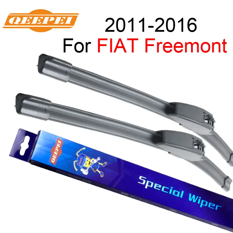 

QEEPEI Wiper Blades For FIAT Freemont 2011 onwards 24"+18" High Quality Iso9001 Natural Rubber Clean Front Windshield F03