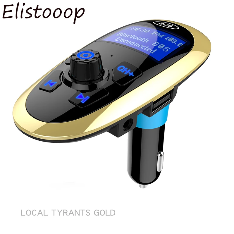 Elistooop Fm Transmitter Bluetooth Fm Modulator Handsfree Car Mp3