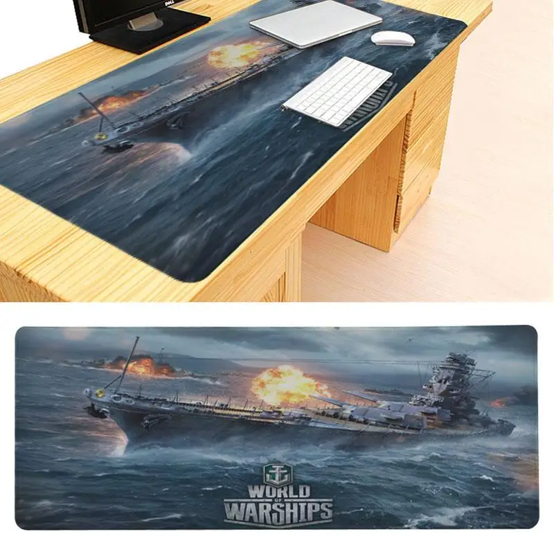 30X90cm MaiYaCa World of Warship обои силиконовый коврик для мышки размер игры для 30x60x0,2 см коврики для игровой мыши - Цвет: 30X90cm