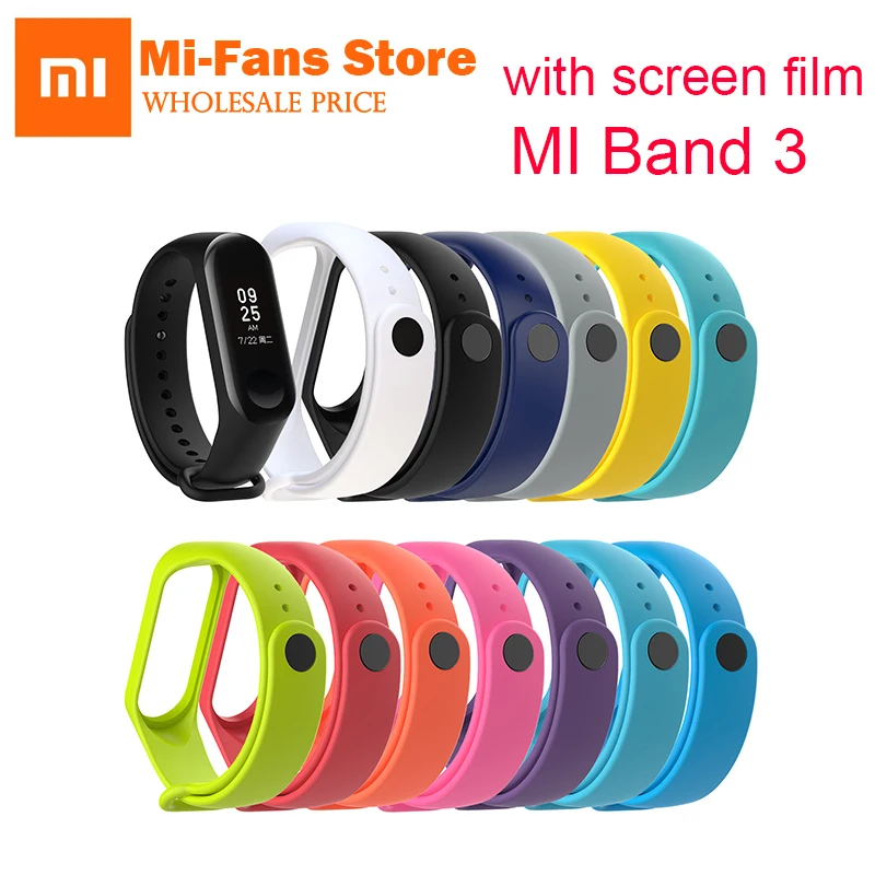 

NewBracelet for Xiaomi Mi Band 3 Sport Strap watch Silicone wrist strap For xiaomi mi band 3 accessories bracelet Miband 3 Strap