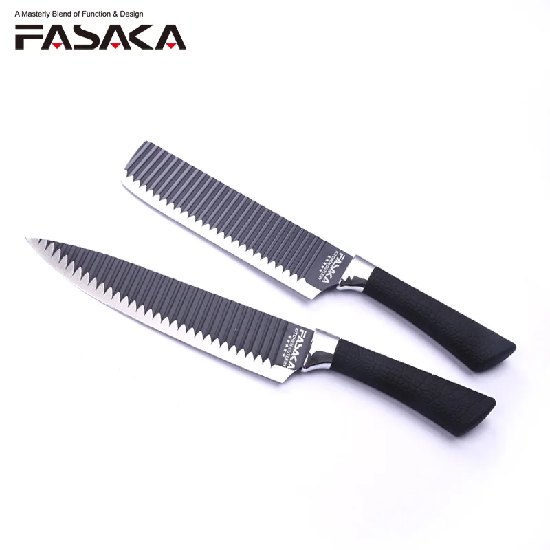 FASAKA Top Grade Stainless Steel 2pcs Kitchen Knives Knife Set with 8