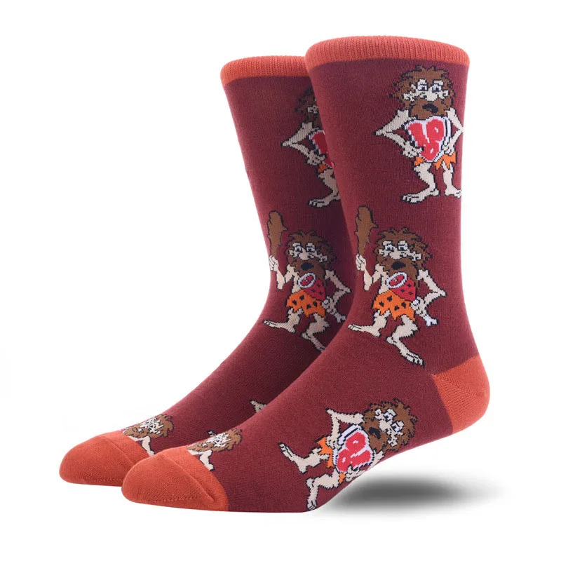 [COSPLACOOL] Мужские суши Животные Собака свинья новинка носки чёсаные хлопчатобумажные забавные носки мужские носки большого размера для катания на скейтборде Calcetines - Цвет: 14