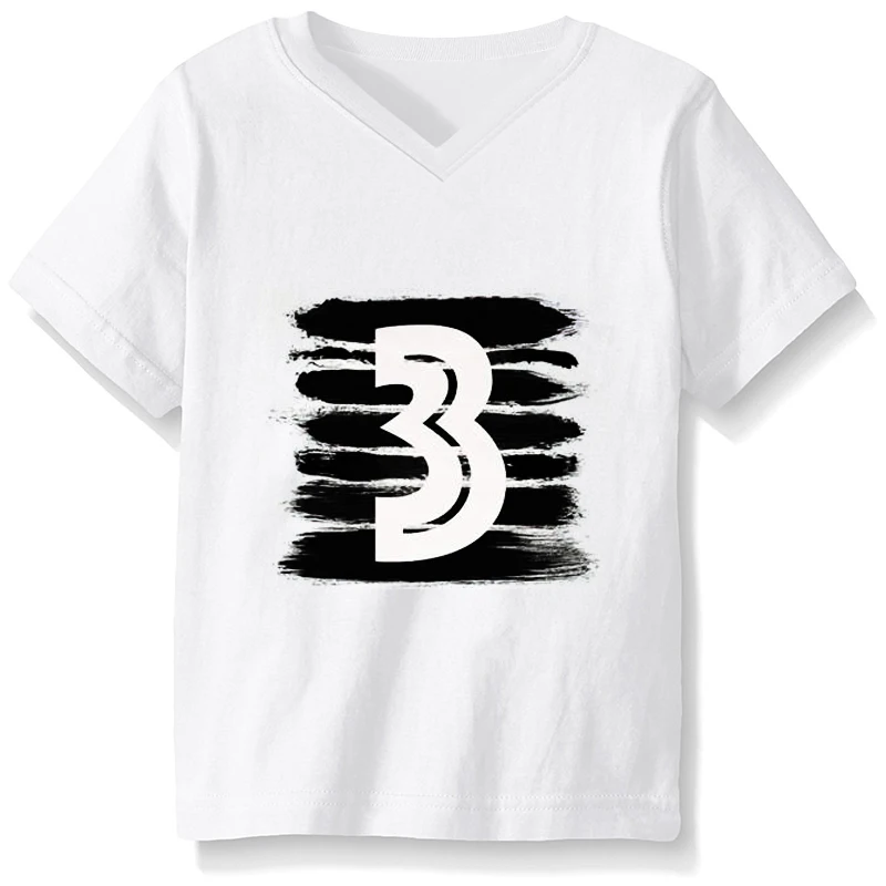 Summer Baby Boys T-shirt For Girl Tops White Black 1 2 3 4 Years Birthday Outfits Kids Tees Shirt Tops Children Shirts Clothing