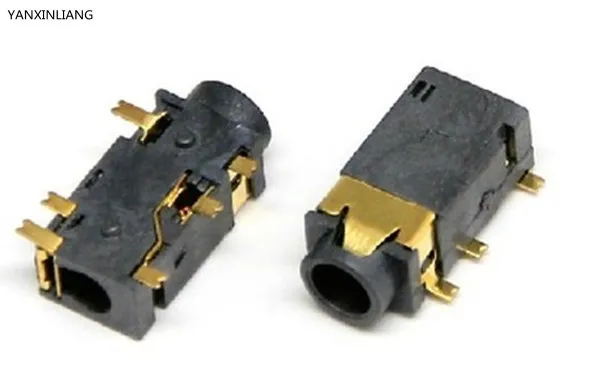 

10PCS 3.5mm Female Audio Connector 6 Pin SMT SMD Headphone Jack Socket PJ-311D