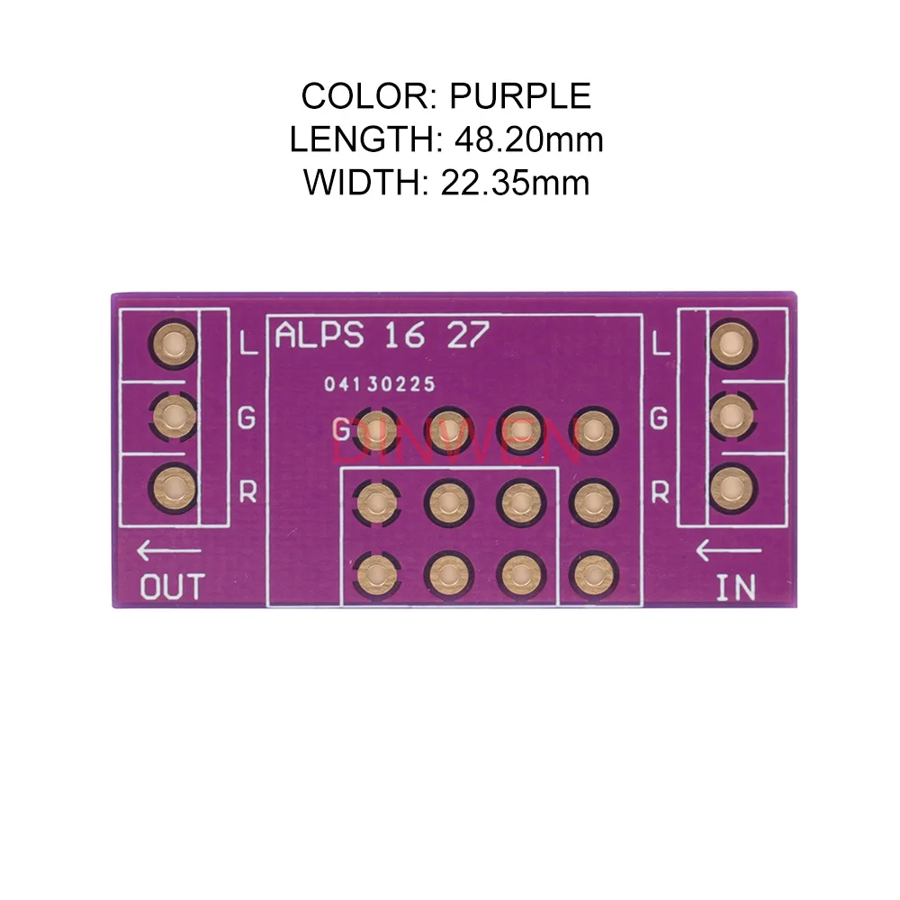 Двухсторонний FR4 адаптер для печатной платы печатная плата для ALPS RK16 RK27 объемные потенциометры Hifi аудио DIY 1 шт - Цвет: Purple