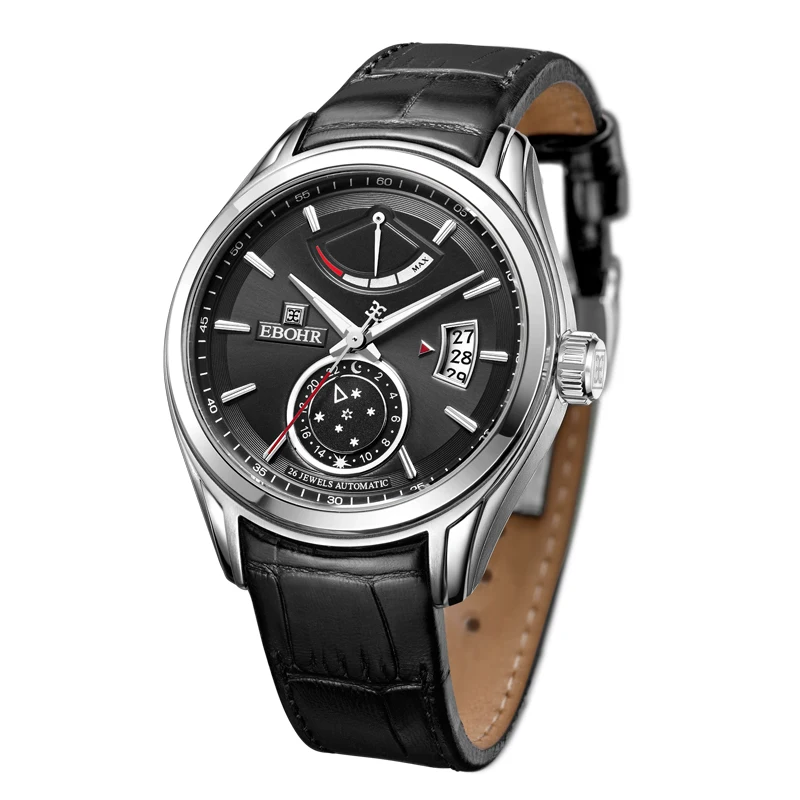

EBOHR brand luxury machinery successful men's Mechanical watch waterproof business casual fashion watch 2019 new Ebohr 10940334