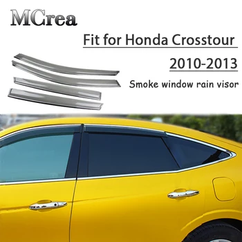 

MCrea 4pcs ABS Car Smoke Window Sun Rain Visor Deflector Guard For Honda Crosstour 2.4L 3.5L 2010 2011 2012 2013 Accessories