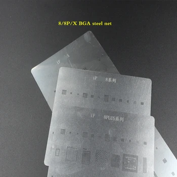

New IC Chip BGA Stencil Direct Heating Reballing Stencil Tin Ball Soldering Net For iPhone 8/8p/x