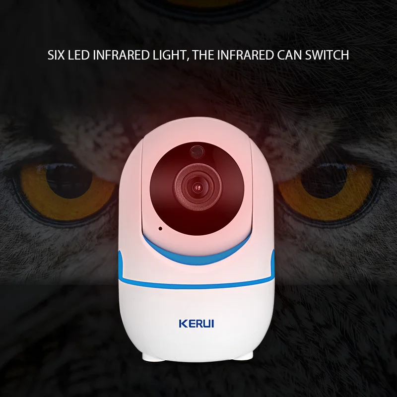 KERUI 720P Portable Small Mini Indoor Wireless Home Security WiFi IP Camera Surveillance Camera Night Vision CCTV Camera