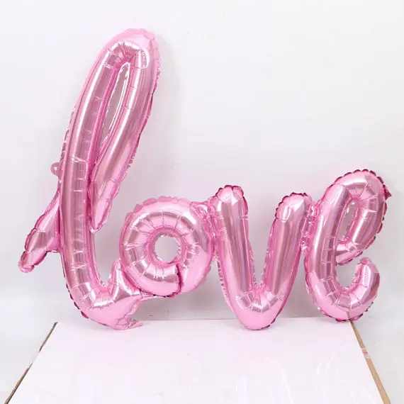8-Season 108*64cm Gradually discolored Love Foil Balloons Wedding Birthday Anniversary Valentines Party Decorations Balloons