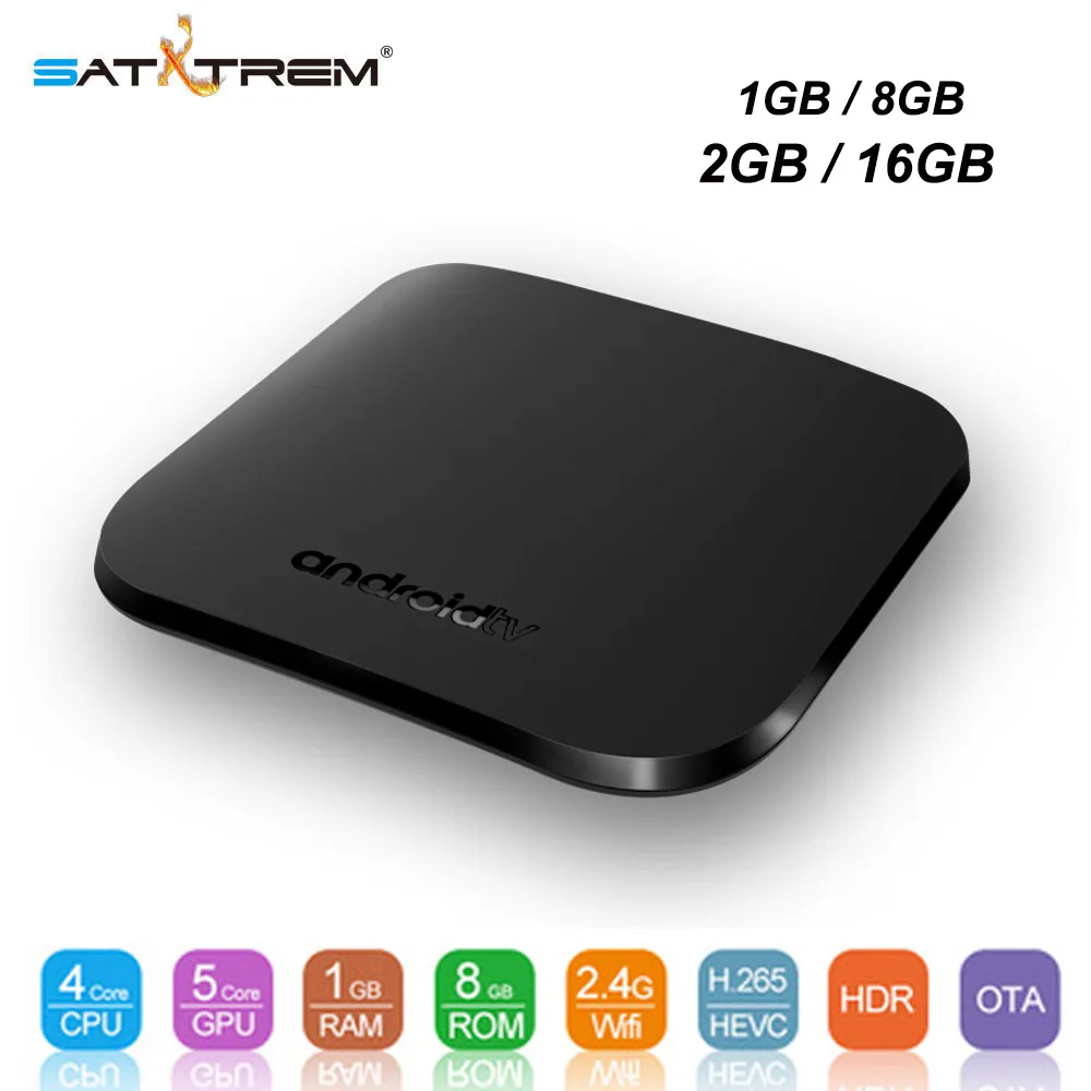 

SATXTREM MECOOL M8S PLUS W AndroidTV Amlogic S905W Smart TV Box IPTV 4K H.265 DLNA Android 7.1 Set Top Box Built In 2.4Ghz Wifi