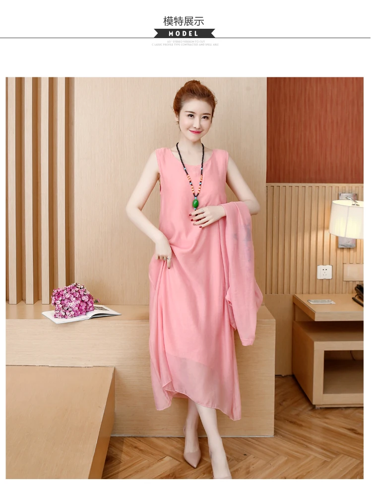 Dress Women Plus Size White Cotton Linen Vintage Summer Dress Long 2 Piece Set Elegant Beach Maxi Dresses for Women 2019 Vestido3