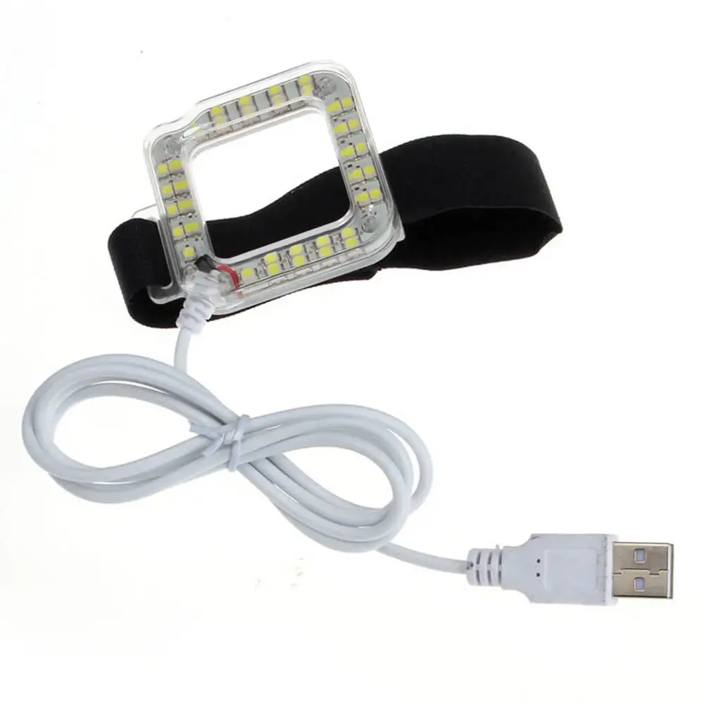 Gopro Fill Light Mount Gopro Hero 4 3+ Ring Flash Light LED Fill Light For Gopro Hero 4 3+ Housing USB Cable Lens Shooting Night (4)