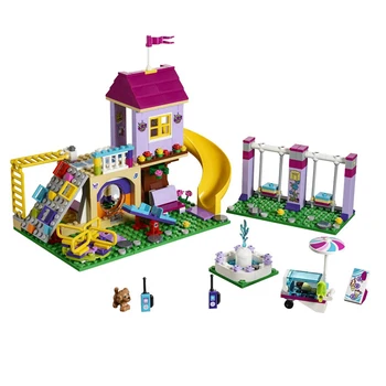 

01050 Friends Heartlake City Playground Building Blocks Bricks Compatible With Lepining Friends Toys For Girls Gifts