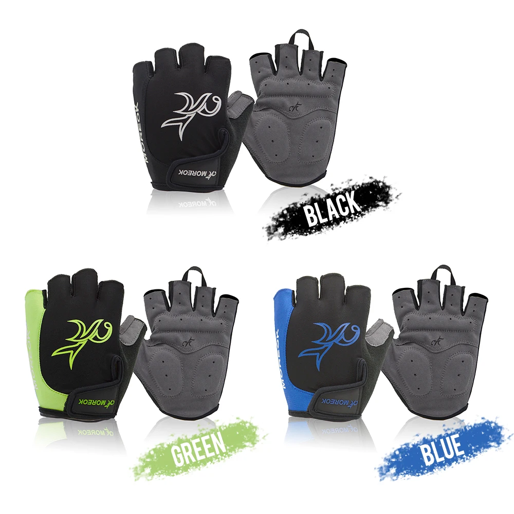 

Cycling Gloves Mountain Bike Bicycle Gloves Breathable Shock Absorbing Padded Half Finger Sports Gloves for Men and Women