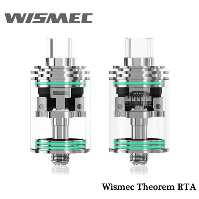 Горячая Акция оригинальная Wismec Theorem RTA атомайзер с регулируемым воздушным потоком управления Топ-заполнение атомайзера с зазубриной катушки с половинной ценой