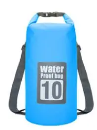 5L/10L/15L/20L/30L водонепроницаемые сумки ПВХ сумка для хранения сухих мешков сплав на каноэ каяках Спорт на открытом воздухе сумки для плавания Дорожный комплект рюкзак - Цвет: Bue 10L
