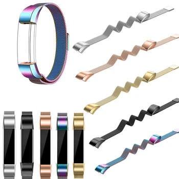 

For Fitbit Alta HR and Alta Bands Joyozy Replacement Mesh Loop Stainless Steel Metal Bands Silver Rose Gold Black Rainbow