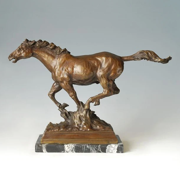 ATLIE BRONZES High Quality Brass sculptures Galloping Horse Statue