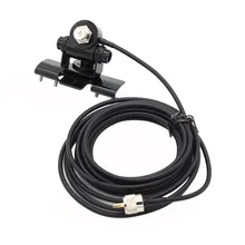 RB-400 Antenna per Auto Staffa di Montaggio + 5 M PL259 Connettore di Estensione del Cavo Cavo di Alimentazione per la Radio Mobile TH-9800 BJ-218 KT8900