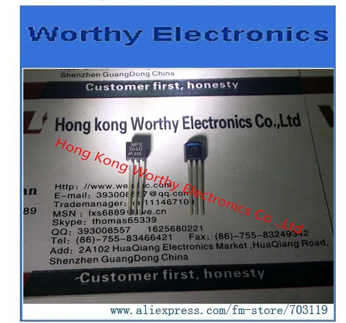 

Free shipping 10PCS/LOT MPS3640 MPS 3640 TO-92