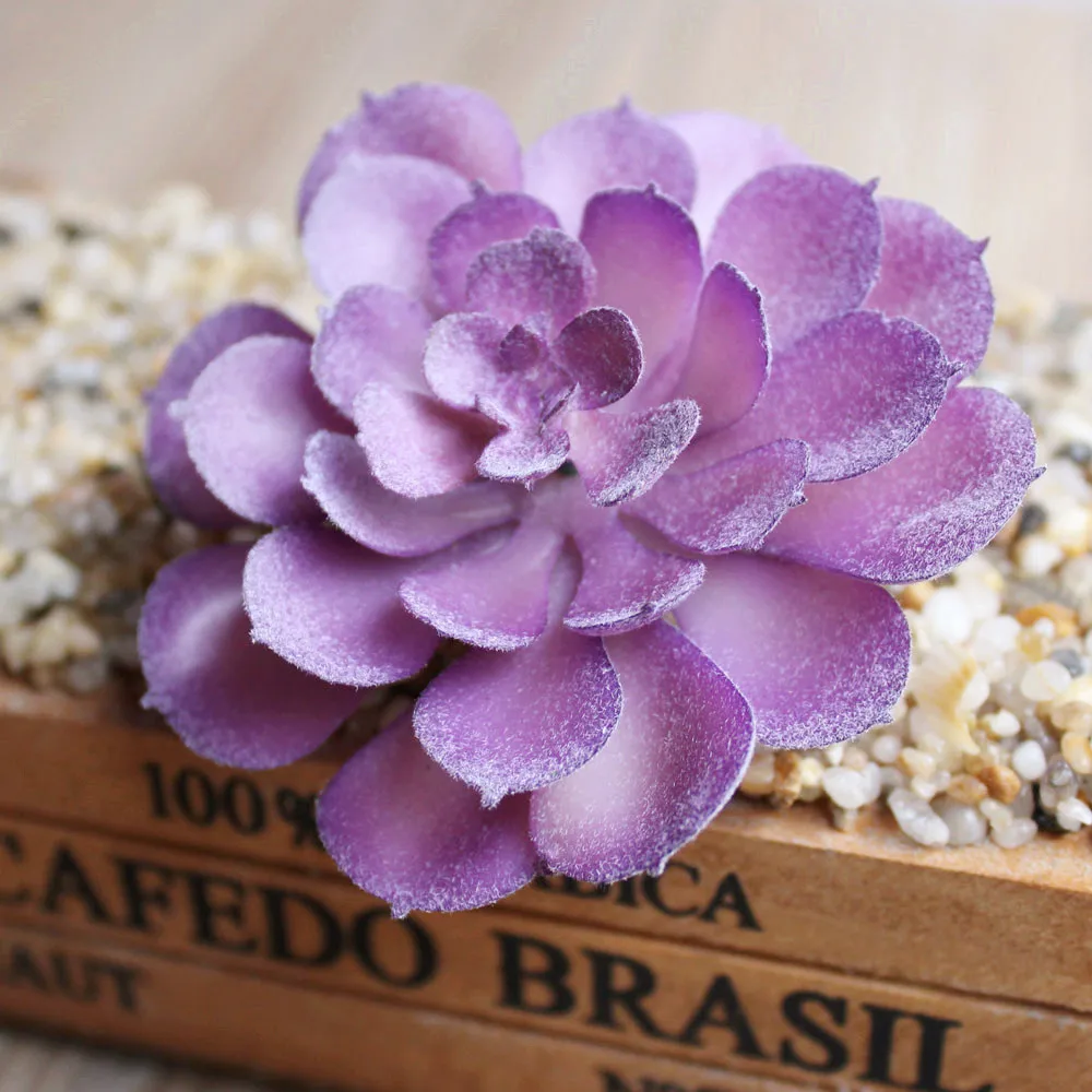 6x7,5 см цветок лотоса голова ПВХ искусственные мясистые растения для дома и сада Украшение поддельные растения зеленый синий розовый планта искусственные