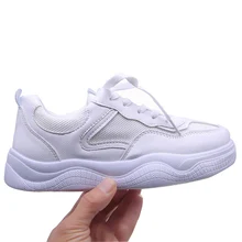 Весна новые спортивные туфли женские осенние белые модные детские кроссовки женские туфли на плоской подошве женская обувь на платформе