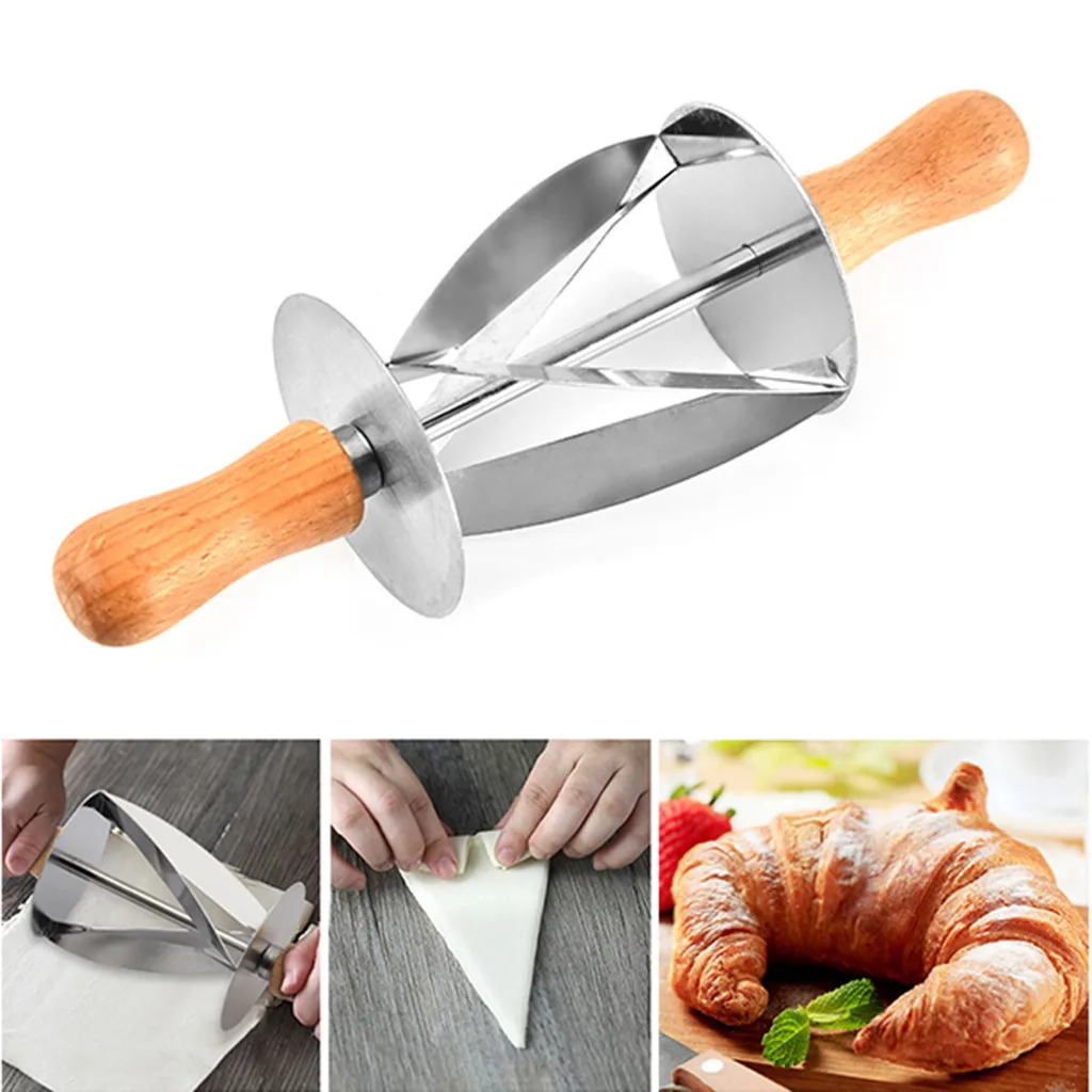 Stainless Steel Rolling Cutter for Croissant Kitchen Gadget Bread Wheel