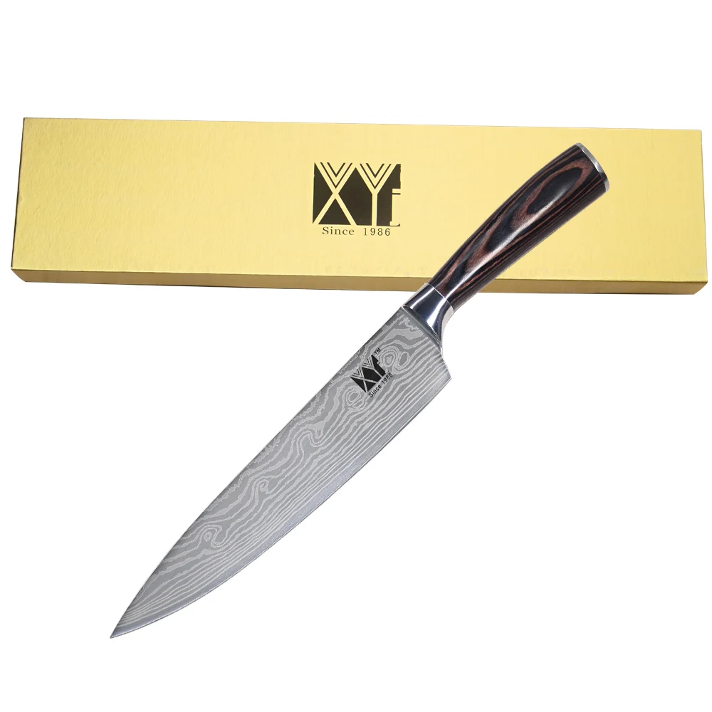 Global 2 Piece Set 8 Inch Chef Stainless Steel Knife Good Grade XYj