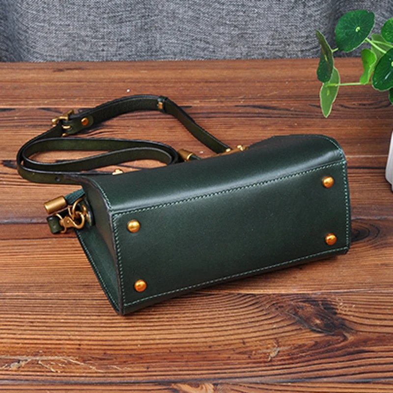 AETOO Original handbag mini bag new metal handbag handbag leather shoulder slung literary youth