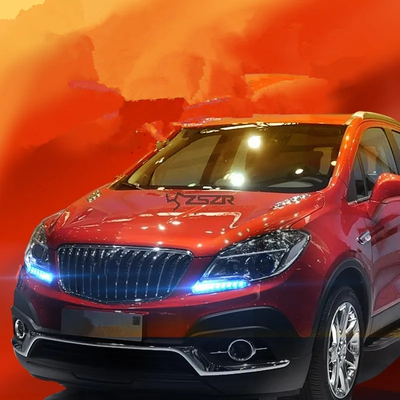 High End Crystal Blue Daylight Running Fog Lights For Buick Encore Car Light Modified Z2AF011