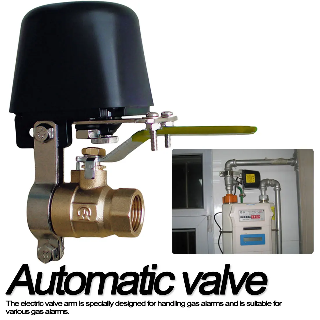 DC8V-16V Автоматический манипулятор запорный клапан для сигнализации отключение газа водопровод устройство безопасности для кухни и ванной
