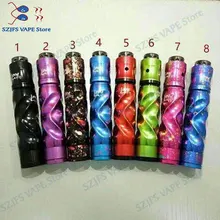 AV TwistgyMOD Mechanical Mod 18650 battery Red Copper/brass 24mm Carved Tube e-cigarette Mech Mods vs AvidLyfe mod kit with rda AV TwistgyMOD Mechanical Mod 18650 battery Red Copper/brass 24mm Carved Tube e-cigarette Mech Mods vs AvidLyfe mod kit with rda