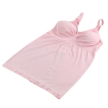 

Women Pregnant Wireless Cami Solid Color Nursing Bra Breastfeeding Vest Slim Maternity Tank Tops