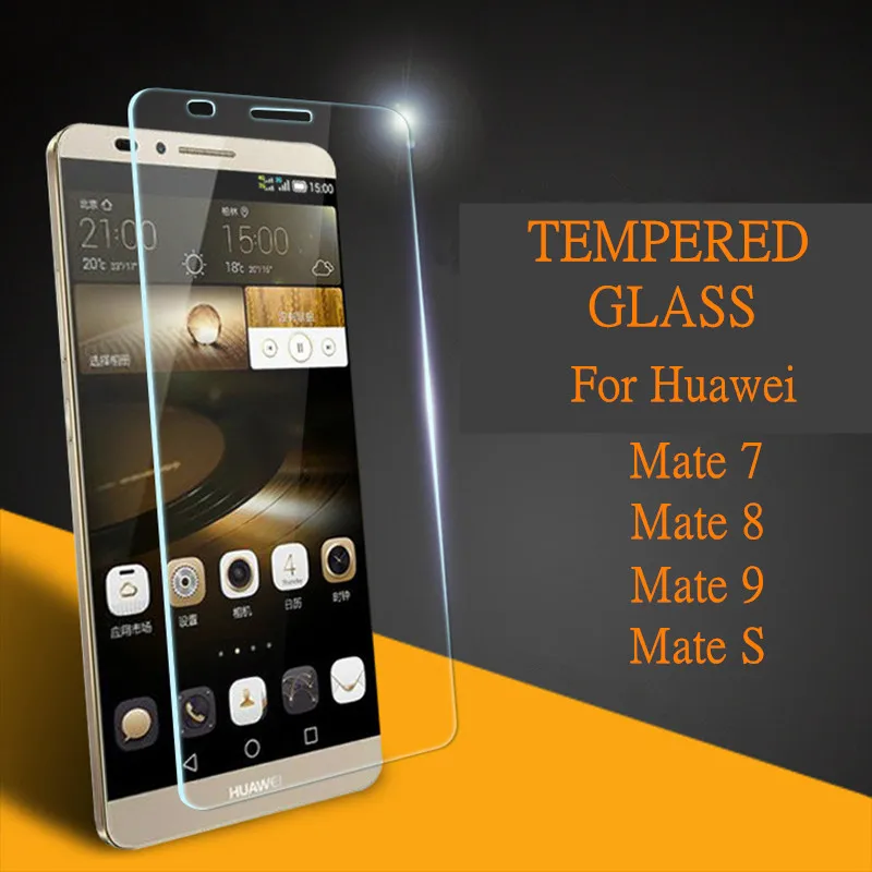 Для huawei 2.5d 9h закаленное стекло для mate7 mate8 mate9 заставка усиленная защитная пленка +