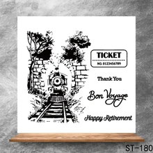 Bon voyage! Transparent Clear Stamps DIY Scrapbooking Album Card Making DIY Decoration Making Embossing Stencil Bon voyage! Transparent Clear Stamps DIY Scrapbooking Album Card Making DIY Decoration Making Embossing Stencil