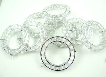 

10pcs 56*50MM Beautiful Circular crystal Silver alloy pendant necklace ladies necklace jewelry P116