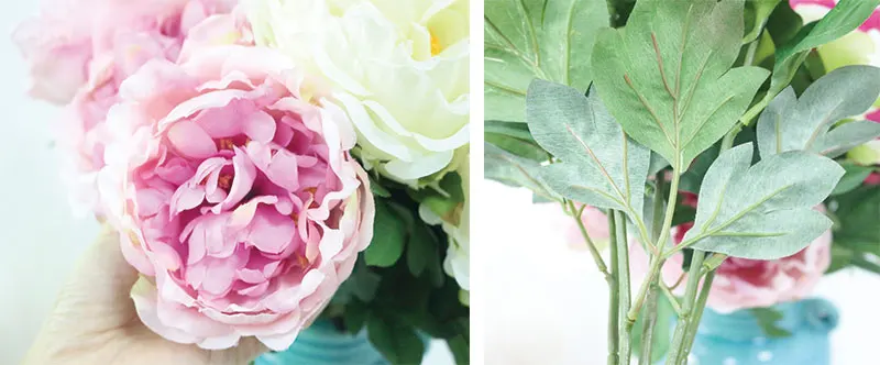 Flone Silk Artificial Peony Bouquets Cloth Fake Peony Simulation Props For Wedding