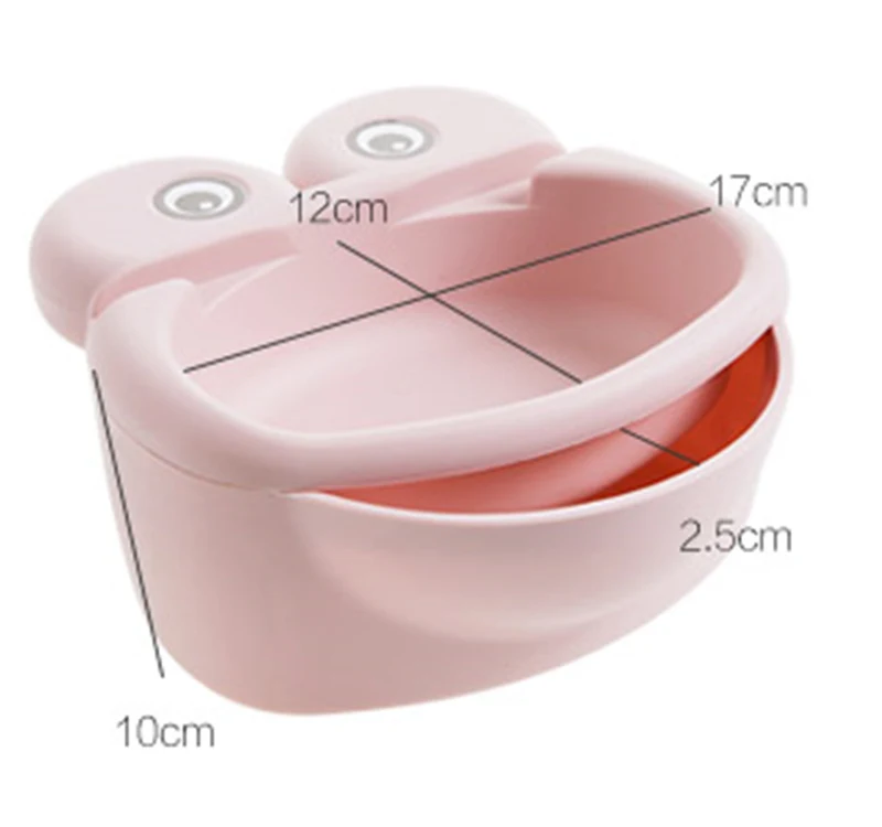 Cartoon Double-layer Dried Fruit Plate Organizer Creative Lazy People Melon Plate Household Plastic Candy Dish Snack Storage Box2