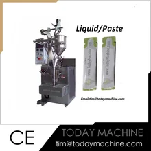 

Small thick liquid pouch packing machine