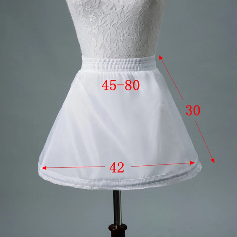 Top-Quality-1-Hoop-Short-Petticoats-For-Flower-Girl-Dresses-2018-Elastic-Waist-Little-Girls-Crinoline