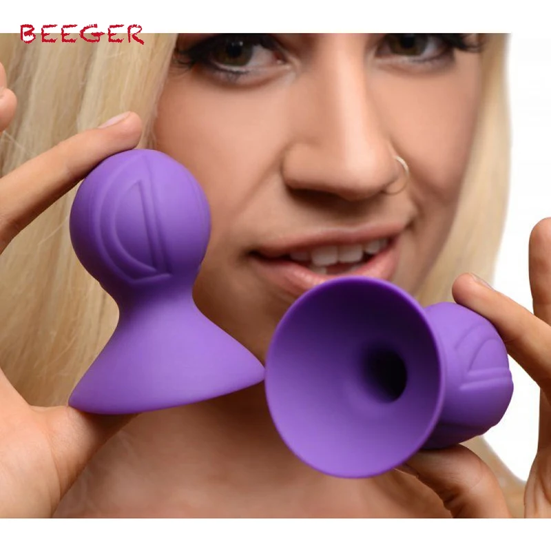 Силиконовые соски BEEGER Violet интимные игрушки для женщин 2 шт. силиконовые зажимы